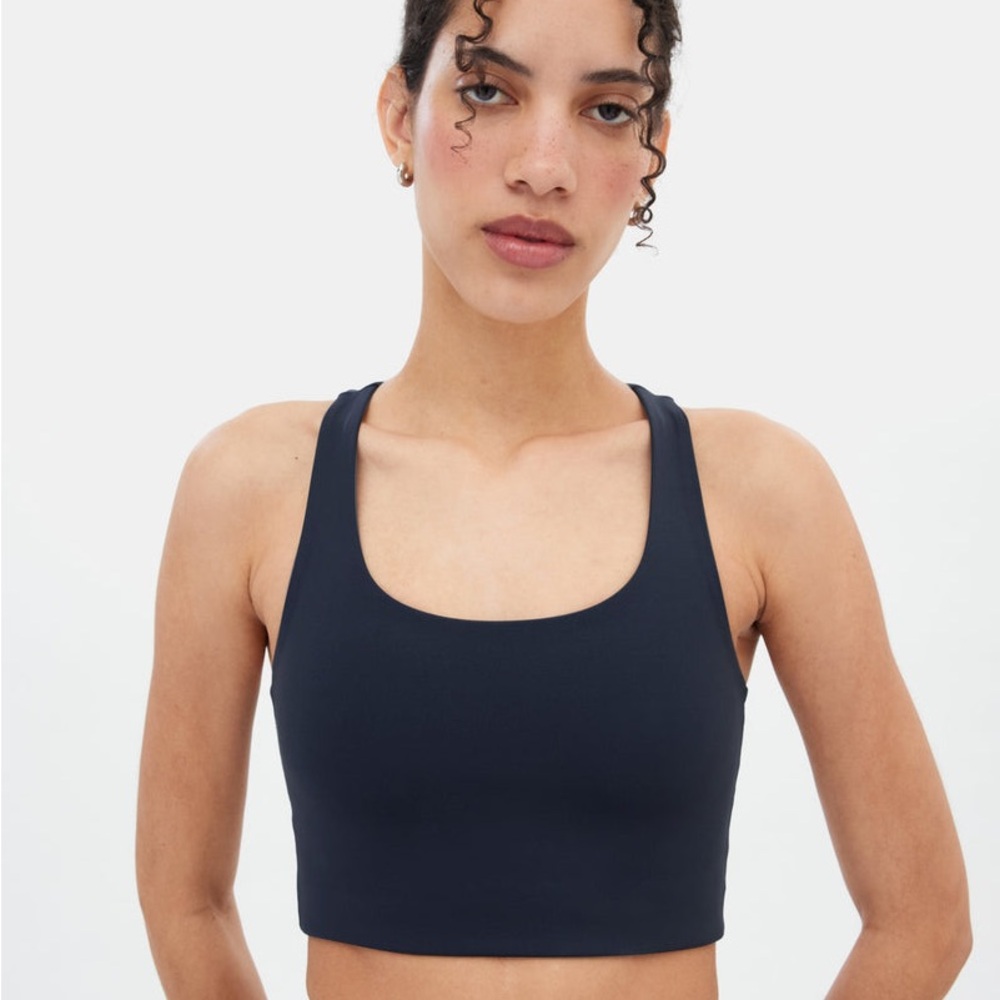 Girlfriend Collective Navy Blue Paloma Sports Bra